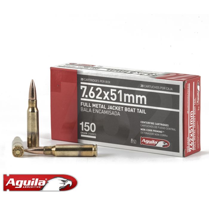 Aguila 7.62X51mm 20/BX FMJBT 150gr This round offers precision shooters ...