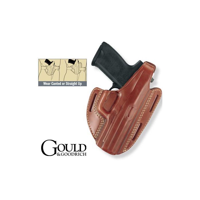 Gould & Goodrich Three Slot Pancake Holster Black 404 Right B803-404 