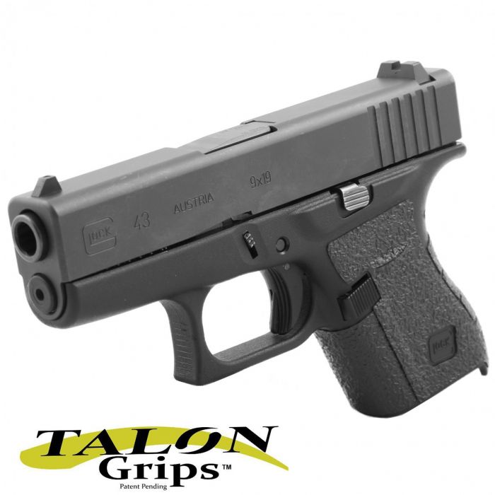 100R TALON Rubber Gun Grip Adhesive Grip Sticker for Glock 43 Pistol 