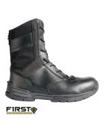 First Tactical Men's 8" Side Zip Duty Boot, Black