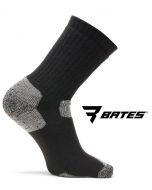 Bates Utility Crew Sock Black Large 2 pack