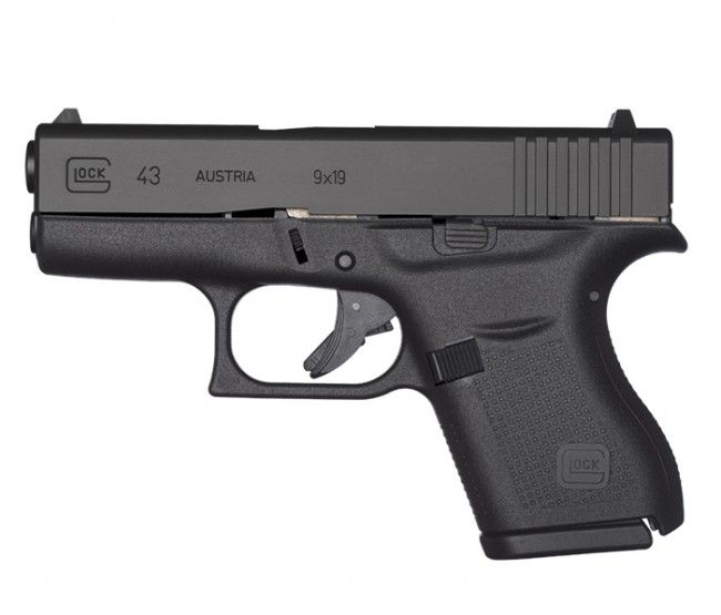 LJ's black made in the USA Glock 43 Slide G43 9mm Sub-Compact Slide 