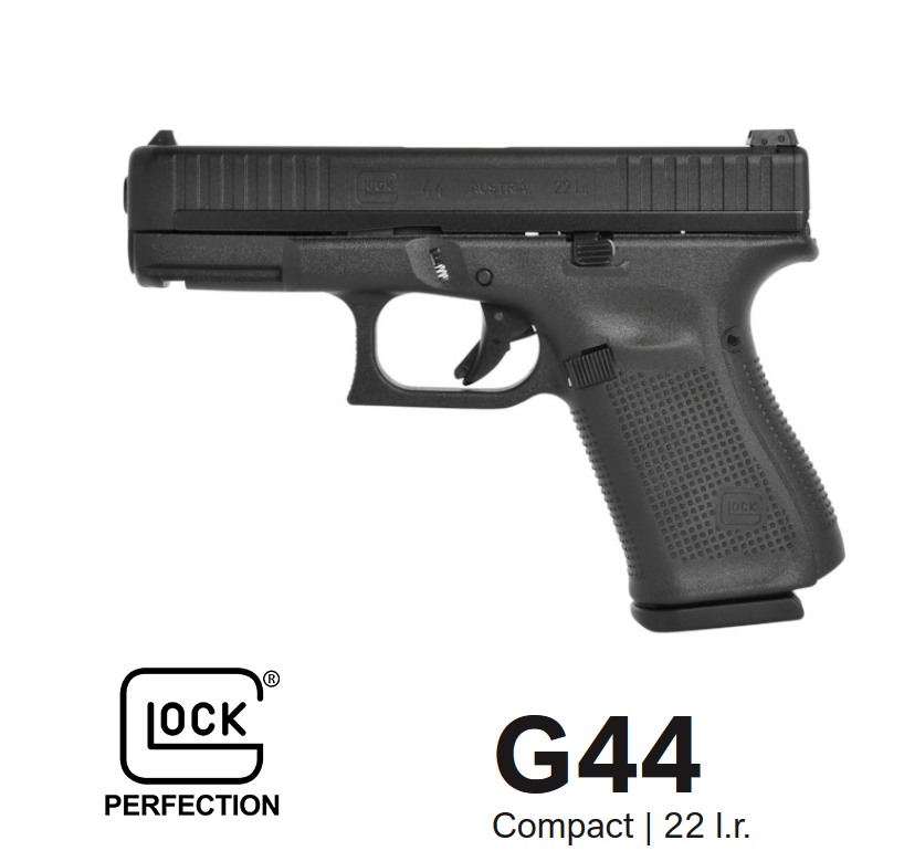 Glock G44 Shooting Plink 44 Sticker 2.5" x 2.5" Circle Vinyl Decal Factory OEM 