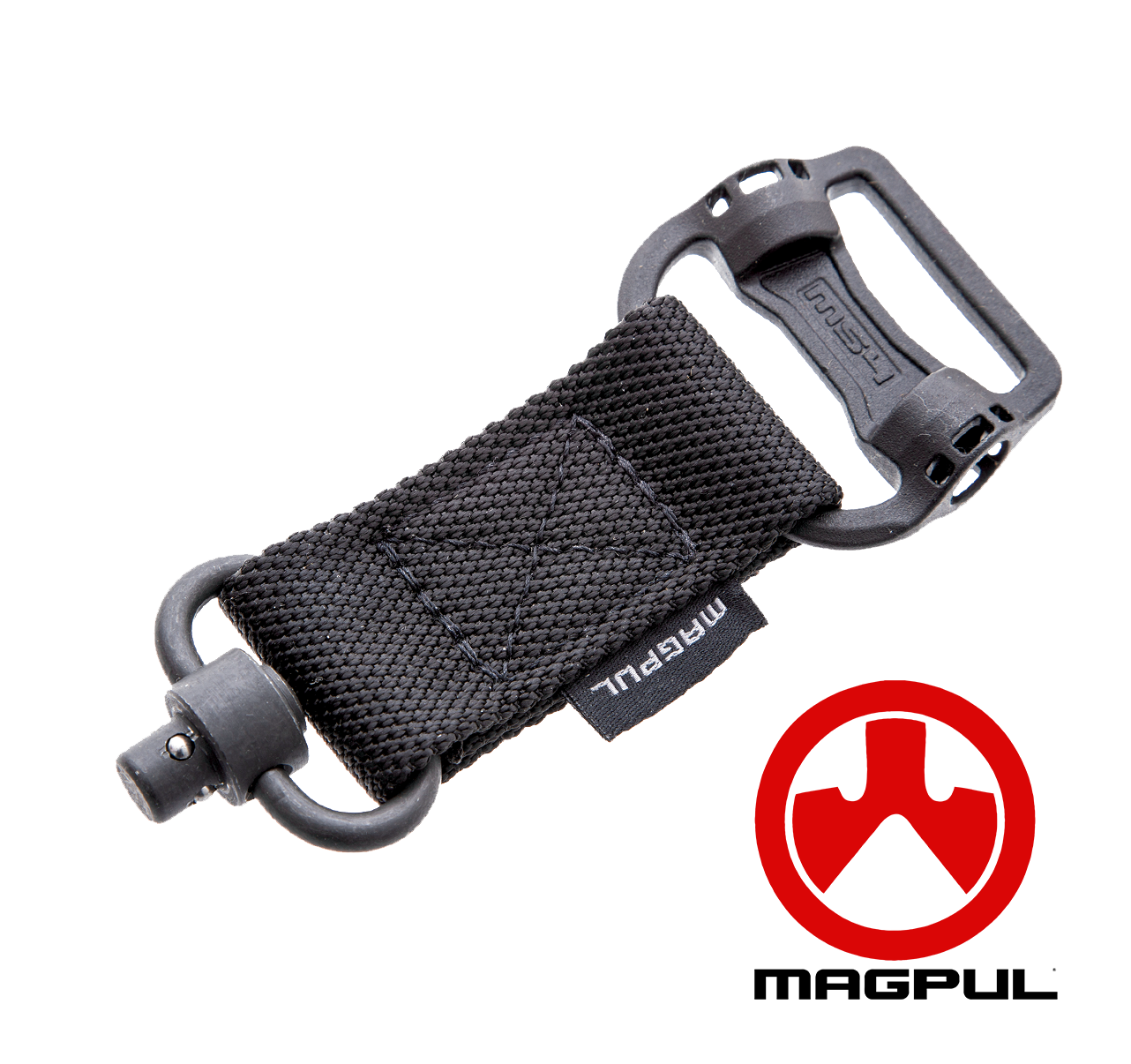 Magpul MAG540 Black Push Button Quick Detach Sling Swivel for 1.25" Webbing 