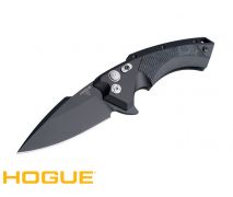 Hogue X5 3.5" Folder CPM154 Spear Point Blade Black Finish-Black Aluminum Frame G-Mascus Black G10