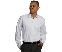 Edwards White Men's Spread Collar Oxford Long Sleeve Shirt
