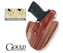 Gould & Goodrich 803 Three Slot Pancake Holster Brown/Black