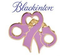Blackinton 1 1/8" Breast Cancer Awareness Cuff Heart Ribbon