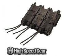 High Speed Gear Triple Pistol TACO Belt Mount Pouch, Black Holds 3 Pistol Mags