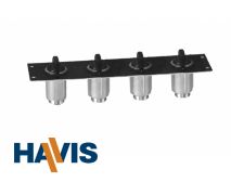 Havis 2" Plate with 4 Lighter Plug Outlets