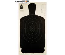 Champion Targets Black Police Silhouette Target