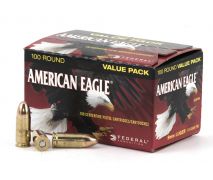 FEDERAL AMERICAN EAGLE® 9MM 100/BOX FMJ 115GR FULL METAL JACKET