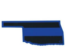 Frontline Thin Blue Line State of Oklahoma Decal