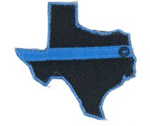 Frontline 3" Texas State Blue Line Cloth Patch with Velcro