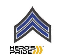 Hero's Pride 3 1/2” 2 COLOR CHEVRONS Pair