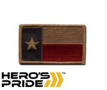 Hero's Pride TX Flag Patch ACU w/ hook fastener