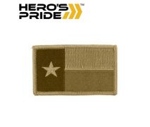 Hero's Pride TX Flag Patch Desert w/ hook fastener