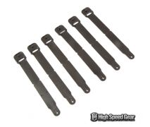 High Speed Gear Pouch Clips, Short, Pack of 6, Black