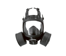 EDI FRESH-TAC Full Face Gas Mask (2 filters included)