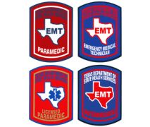 Premier Emblem Tx EMT and Paramedic Decals - Large