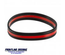 Frontline Red Line Silicone Bracelet