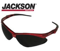 Jackson Nemesis™ Safety Glasses Red/Smoke