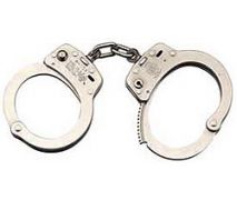 SMITH & WESSON MODEL 104 HIGH SECURITY NICKEL HANDCUFFS
